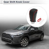 Toyota Corolla 2009-2013 Pebbled Black Red Gear Shift Knob Cover