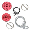 Make & Model CNC Aluminum Car Bonnet Hood Pin Lock Latch Kit