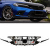 Honda Civic 2022-2024 Type R Style 4pcs Front Grille & Bonnet Trim