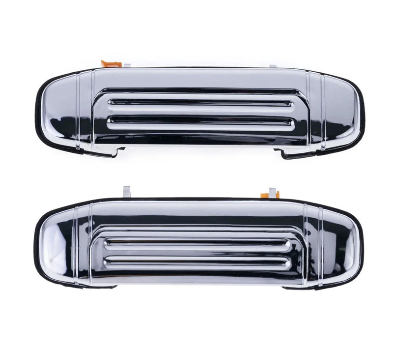 Mitsubishi Pajero Door Handle Outer 2 x Chrome Front Left+Right (1991–2000)