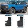 Ford Bronco 2021-2025 2 x 4-Door Splash Guards No-Drill Mud Flaps Kit