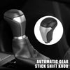 Toyota Tacoma Black Leather Silver Tone Automatic Gear Stick Shift Knob
