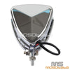 Harley Street Glide Chrome Triangle Retro Headlight (2014-2023)