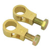 2 x Pure Brass Battery Terminal Top-Post Cable Terminals