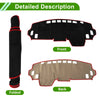 Mitsubishi Delica B34A B35A B37A B38A Dashboard Cover Black Red Flannel (1986-1994)
