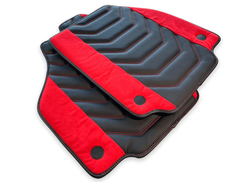 Ferrari 488 Pista Spider Leather Floor Mats (2019-2023)
