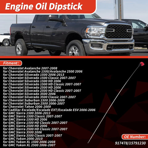 Chevrolet Avalanche Oil Level Dip Stick Red (2007 - 2008)