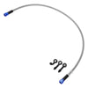 Motorcycles Silver Tone 70cm Brake Clutch Oil Hose Line