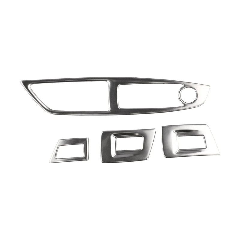 BMW 5 Series Polished Interior Door Window Lift Button Cover Trim