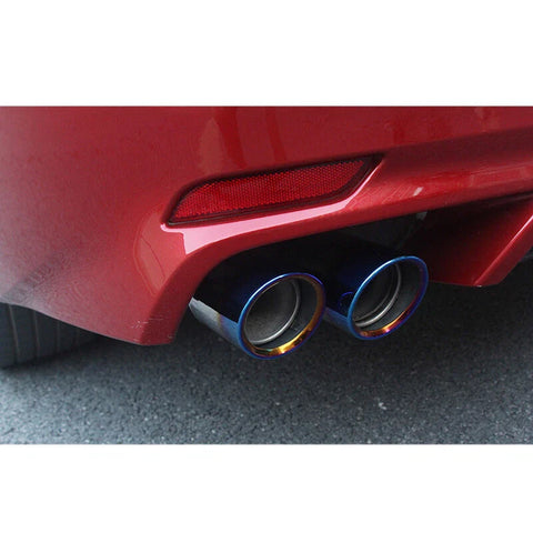 Toyota Camry XV70 SE XSE Blue Exhaust Pipe End Tips (2018-2022)