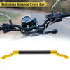 Motorcycle Motorbike 0.39" 10mm Gold Tone Balance Cross Bar Handlebars
