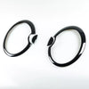 Mini Cooper R50 R52 R53 4 x Glossy Black Head Lamp Light Rims (2001-2006)