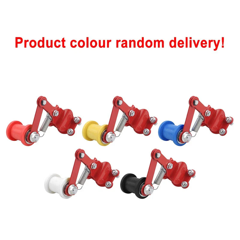 Motorcycle ATV Dirt Bike Red / Yellow Bolt-On Chain Tensioner & Roller Adjuster