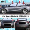 Tesla Model Y 8X Front/Side/Rear Window Privacy Sunshade (2020–2025)