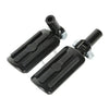 Harley Softail Fatboy Black Rear Passenger Foot Pegs Clevis Mount (2000-2006)