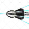 Pressure Washer High Pressure Drain Nozzle 1 x Front 6 x Rear Jet