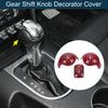 Ford Mustang 2015-2023 Carbon Fiber Red Gear Shift Knob Cover