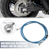 Motorcycle 66.93" 10mm Hydraulic Brake Line Oil Hose Pipe Stainless Steel Blue