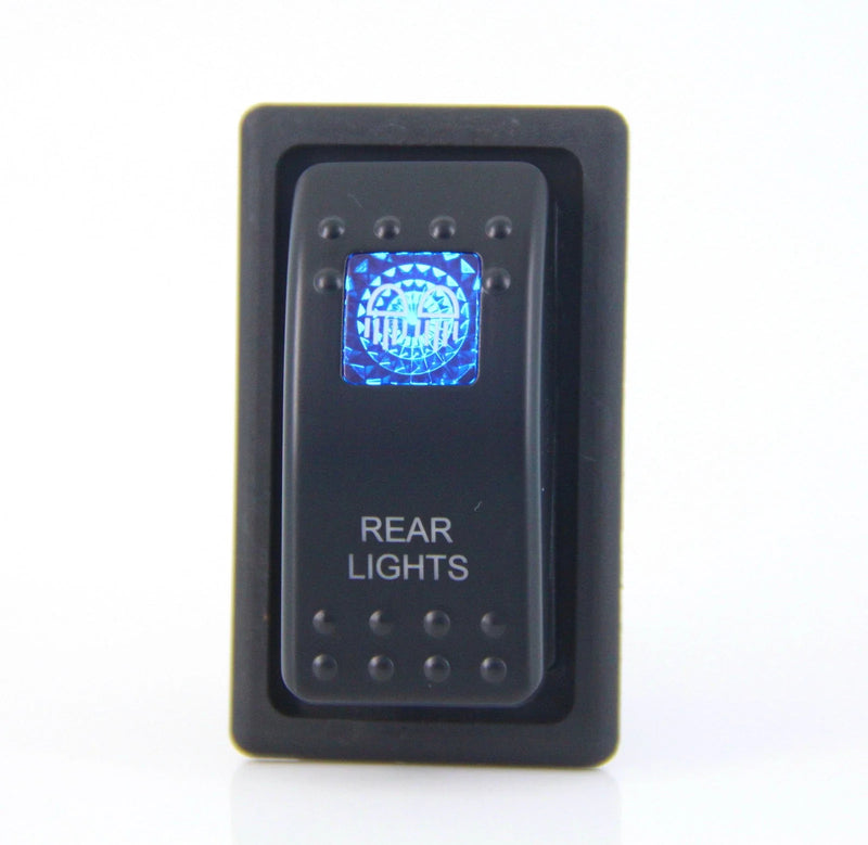 Dual LED Backlit Rear Lights Rocker Switch