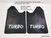 Universal Car Truck Black Rubber Turbo 4x4 Off-Road Mud Flaps Splash Guards