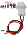 Car 2 x Wedge LED Globe Holder Rubber Connector Socket (T10, W5W)