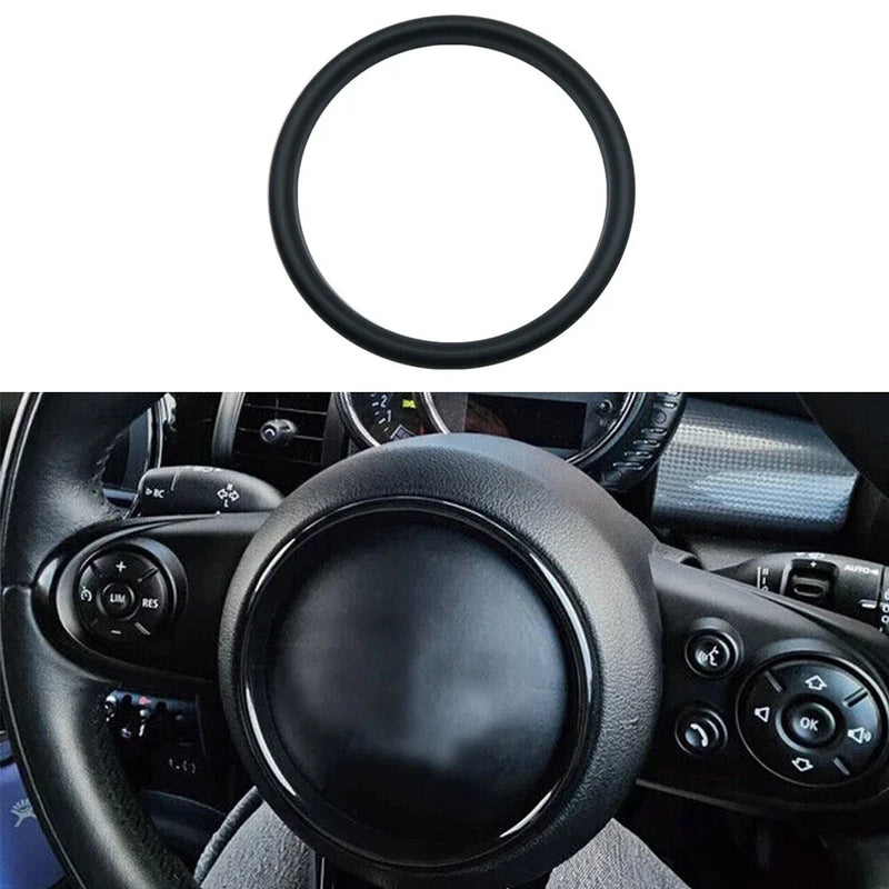 BMW MINI F54 F55 F56 F57 F60 Car Steering Wheel Center Ring Cover Black (2014-2023)