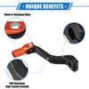 Motorcycle Gear Shifter Lever Universal Folding Aluminum Alloy Orange Black