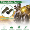 Motorcycle 25mm Hand Grips Cover Handlebar TPU Green Scale Pattern