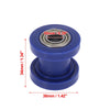 Motorcycle ATV Pulley Tensioner Wheel / 10mm Hole / Blue Chain Roller Guide
