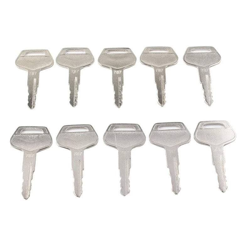Komatsu Excavator Dozer Loader 10 x Ignition Keys Metal