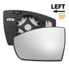 Ford Kuga Left Side White Heated Mirror Glass (2012-2019)