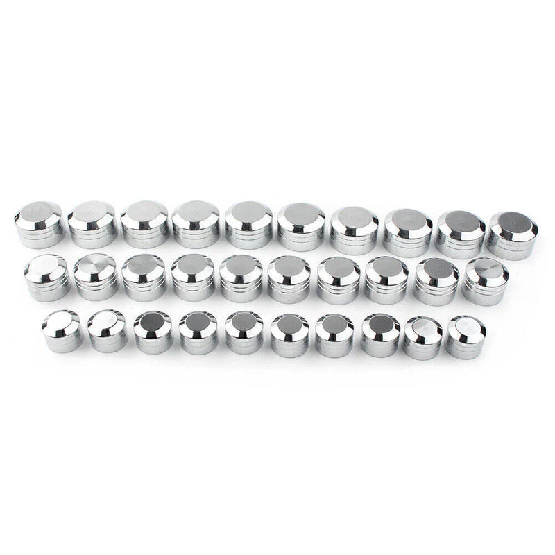 Harley Chrome 10 x CNC Inner 9/11/13mm Schrauben Bolt Topper Caps Covers