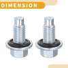 Buick Silver Tone Oil Drain Plug Pan Thread Repair