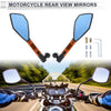 Motorcycle M8/M10 Rear View Mirrors Aluminum Alloy