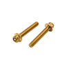 Motorcycle 6pcs Gold Stainless Steel Motorcycle Bolts Screws M6x35mm