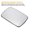 BMW 3 Series Right Side Heated White Mirror Glass (E30, E36)