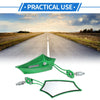2 x Motorcycle Rear View Mirrors, Prismatic Shape Handlebar, Green