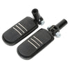Harley Heritage Softail Fatboy Black Passenger Footpegs Mounts (2000-2006)