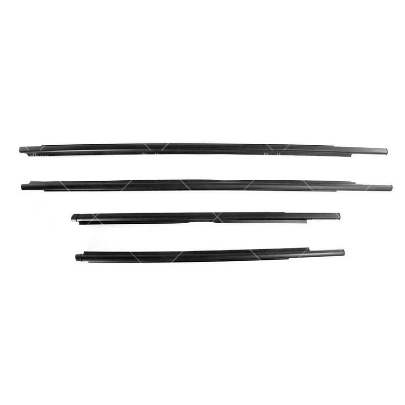 Toyota Yaris Hatchback 4 x Window Glass Seal Weatherstrip (2007-2016)