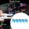 Car Boat Truck RV Motorcycle Mini Fuse 15A Blade Fuse 5 Pcs