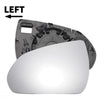 Hyundai I30 Left Side White Mirror Glass W/Back (2017-2022)