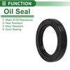 Make Oil Seal Rotary Shaft Seal NBR Rubber 52x75x12mm High Pressure Black