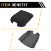 Ford F-150 (2015-2020) Microfiber Leather Black Console Lid Armrest Cover