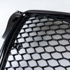 Audi A3 S3 (2003-2012) Glossy Black with PDC Hole Mesh Front Hood Grille