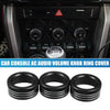 Subaru BRZ Toyota 86 Car AC Audio Volume Knob Cover 3 x (2013–2021)
