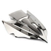 Kawasaki Z250 Z300 Silver Double Bubble Windshield (2013-2017)
