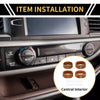 Jeep Gladiator JT AC Audio Headlight Switch Knob Cover Ring (2018-2021)