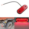Trailer Truck Van 20 x 24V LED Oval Side Marker Light Tail Lamp Red