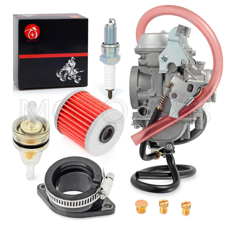 Kawasaki Bayou 300 KLF300 Carburetor & Intake Boot (1996-2005)