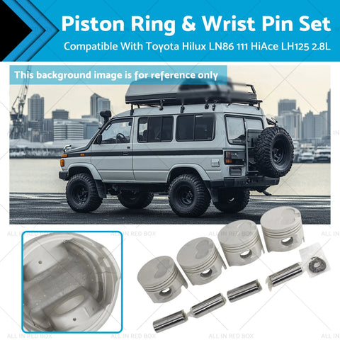 Toyota Hilux LN86 LN111 2.8L 4 x Engine Piston Rings & Wrist Pins